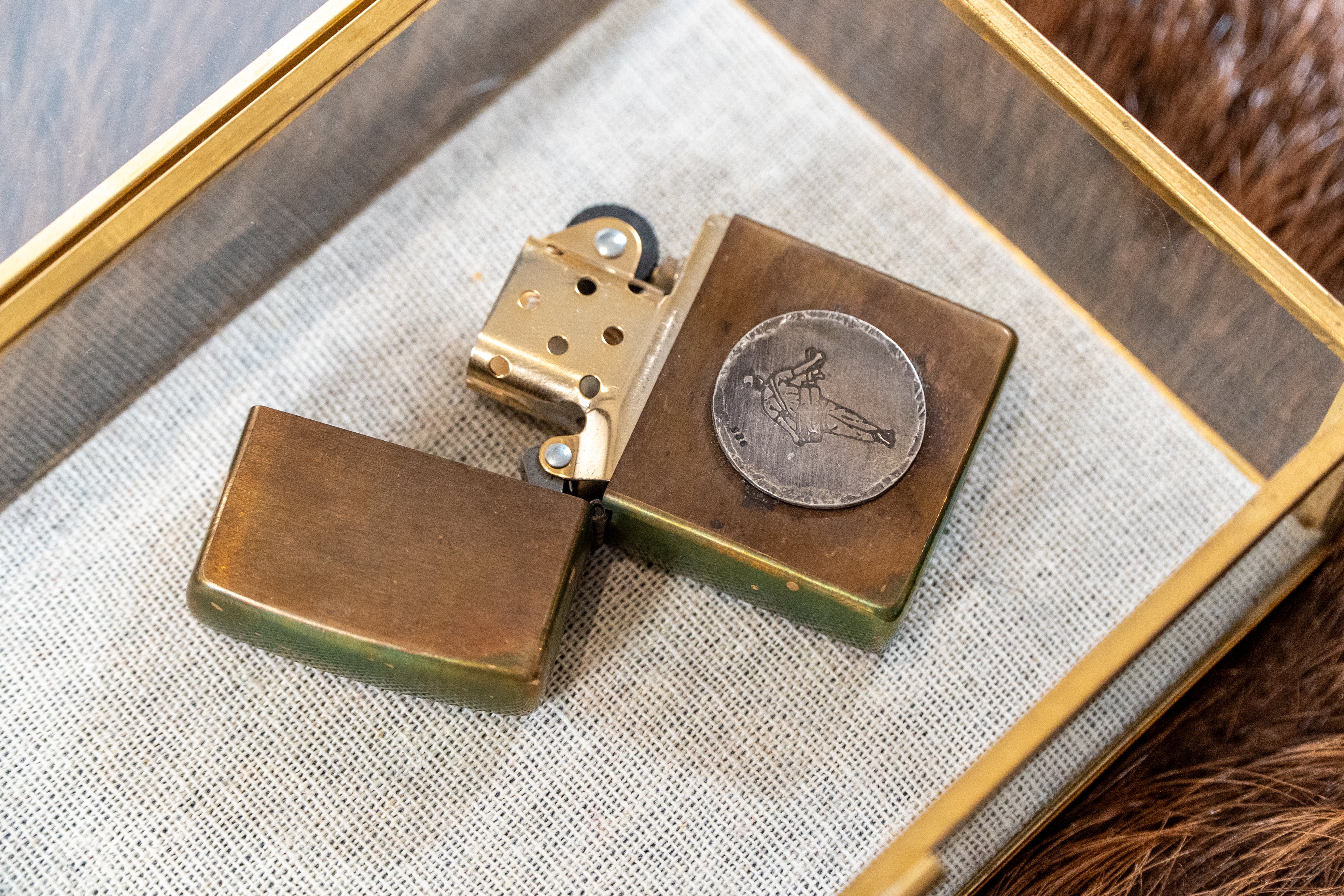 Pebblehurst - Custom Aged Zippo, Pebblehurst
