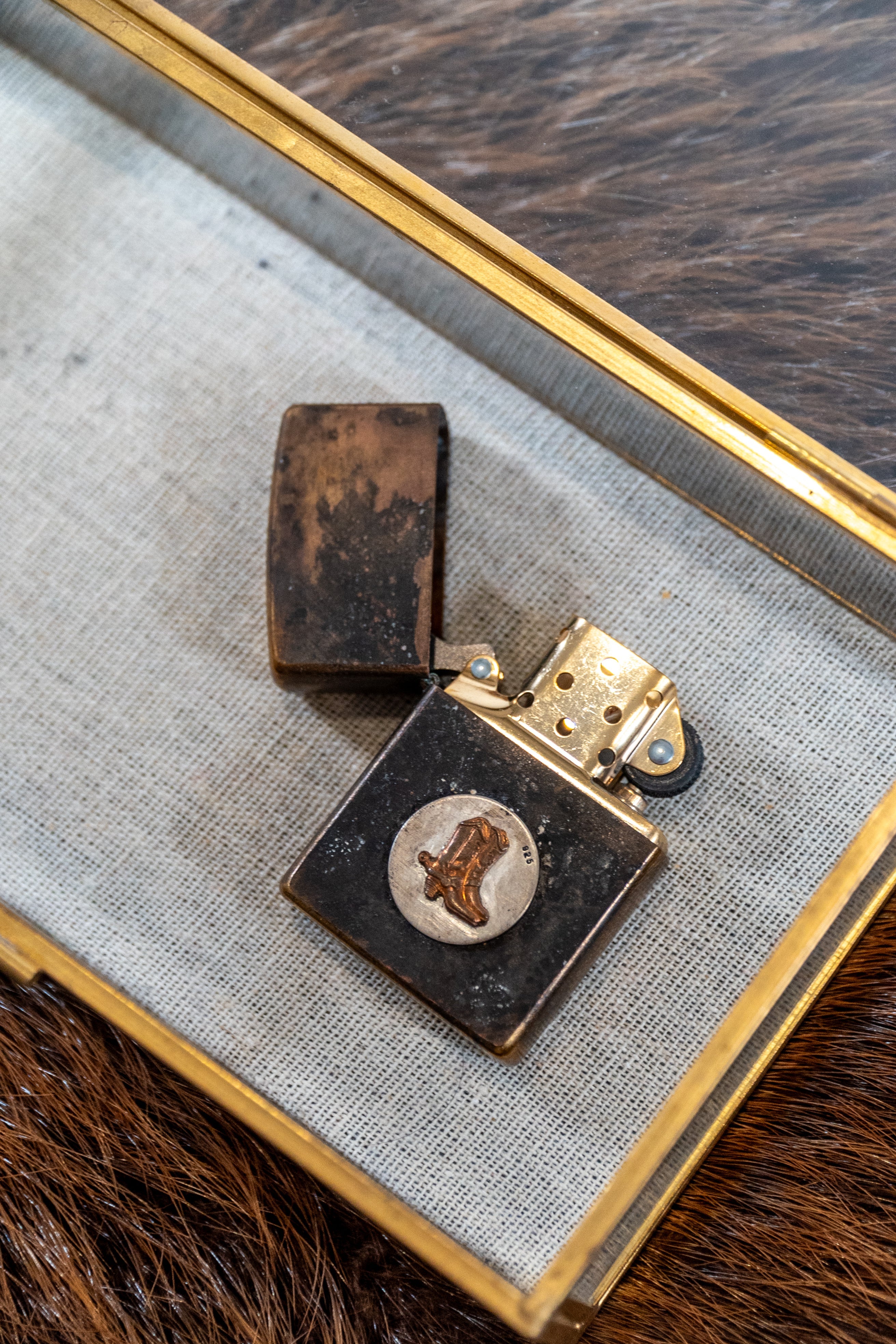 Pebblehurst - Custom Aged Zippo, Pebblehurst