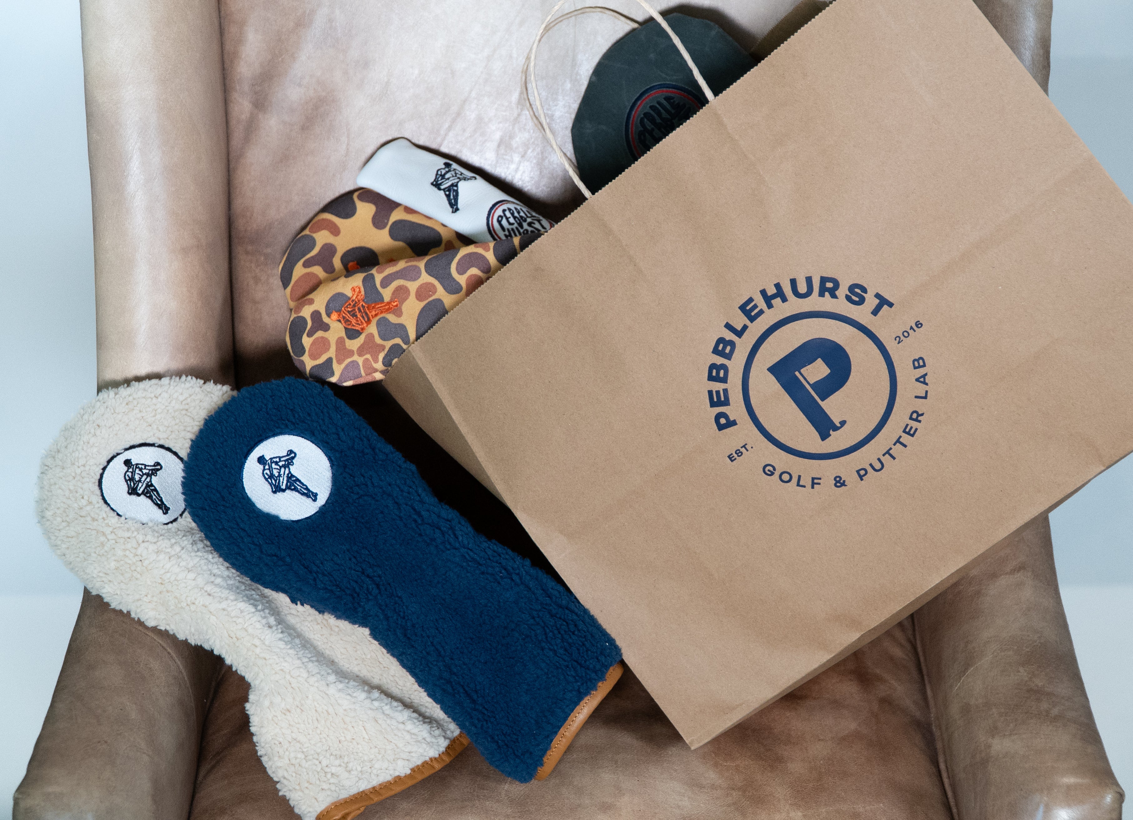 Pebblehurst + Winston Collection - Sherpa Fleece Golf Headcover