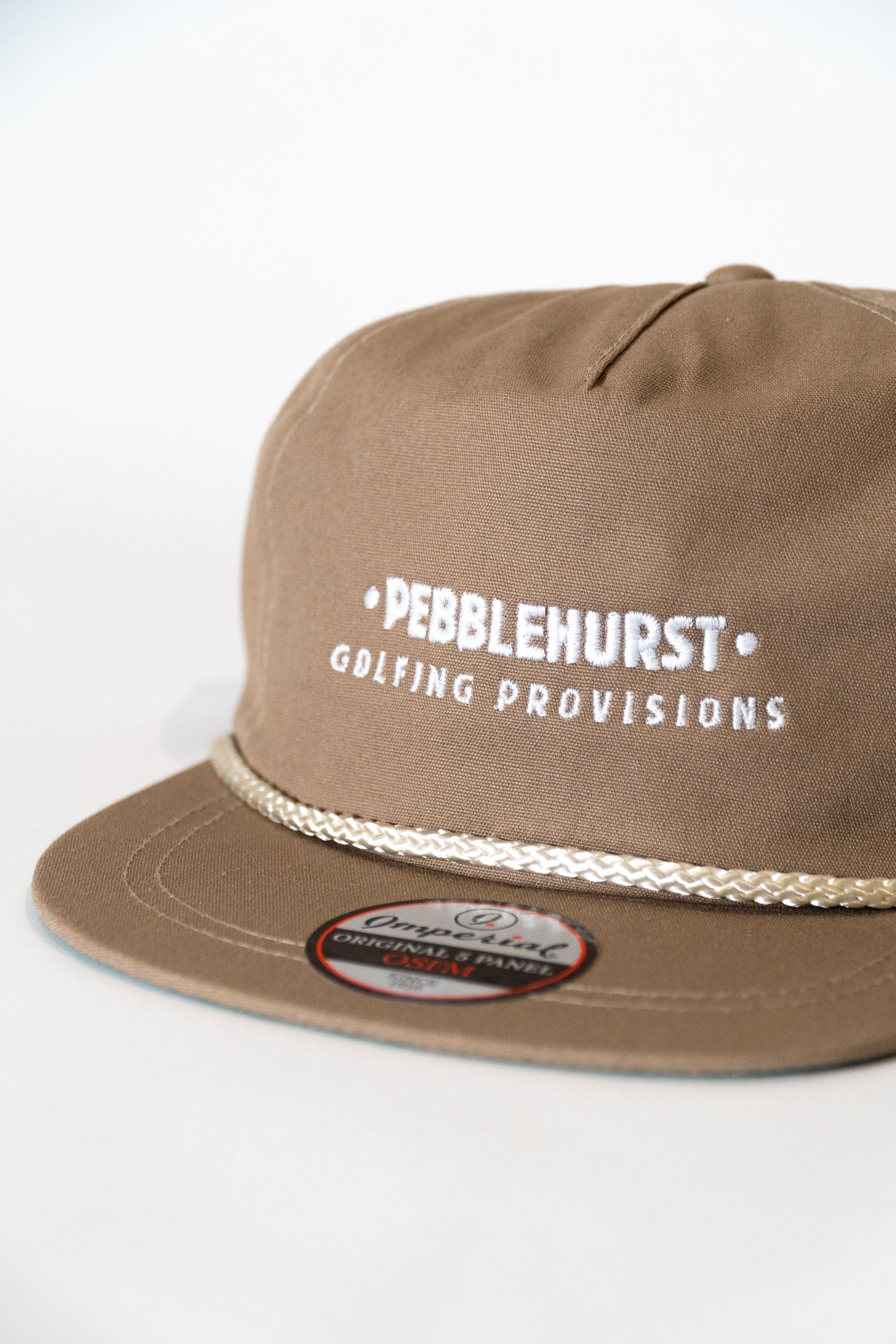 Pebblehurst - "Golfing Provisions" OG Rope Flatbill Hat