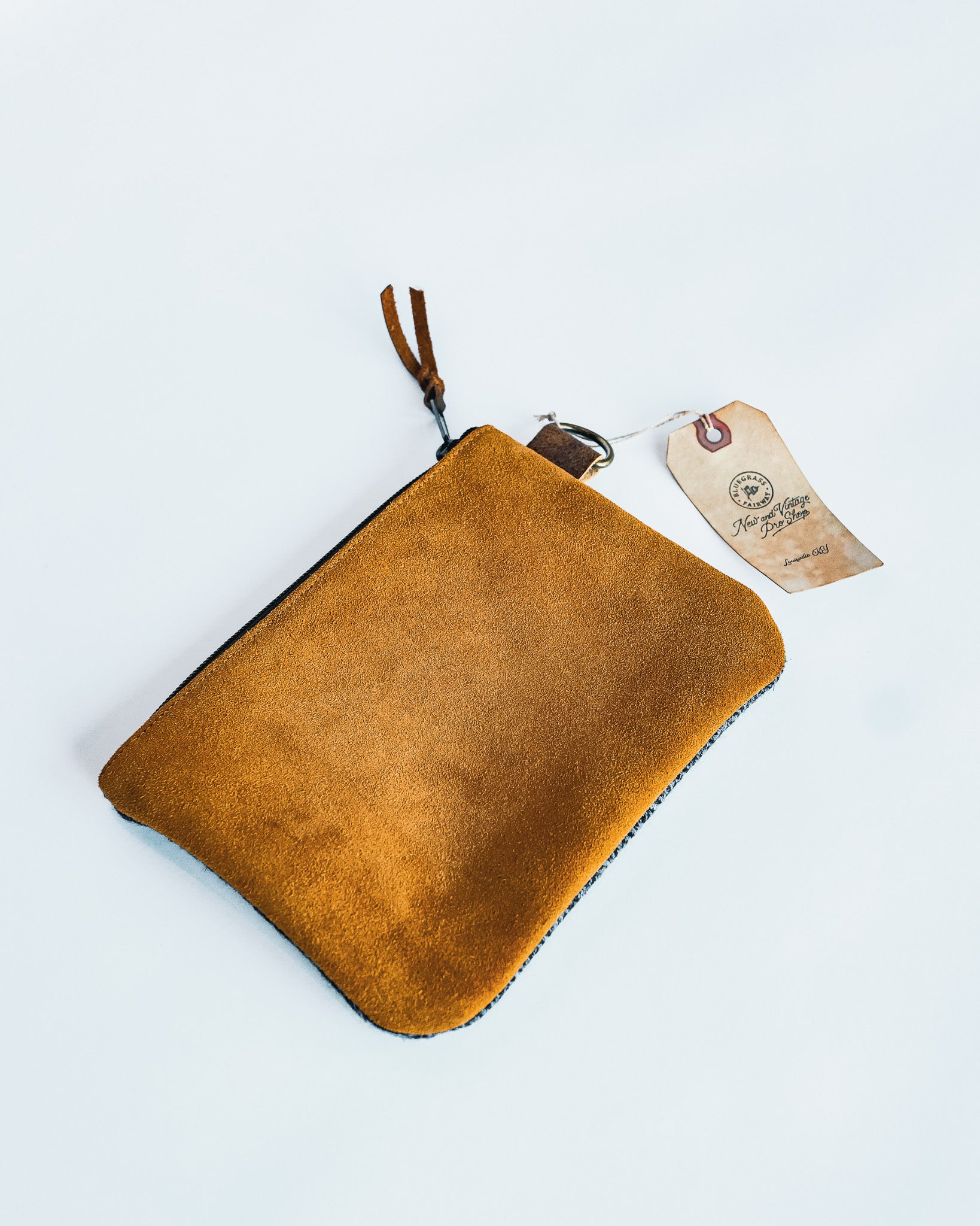 Bluegrass Fairway - Harris Tweed Zippered Valuable Pouch