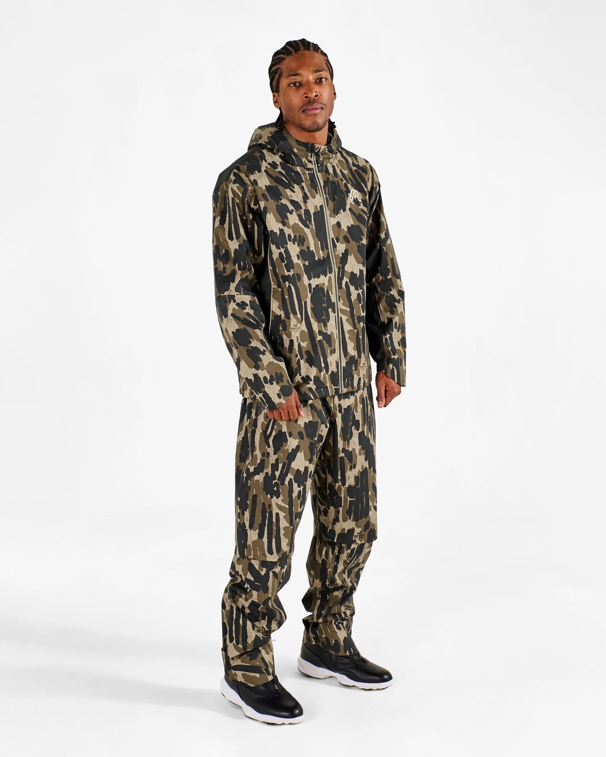 Malbon - Tour Divot Camo Rain Jacket