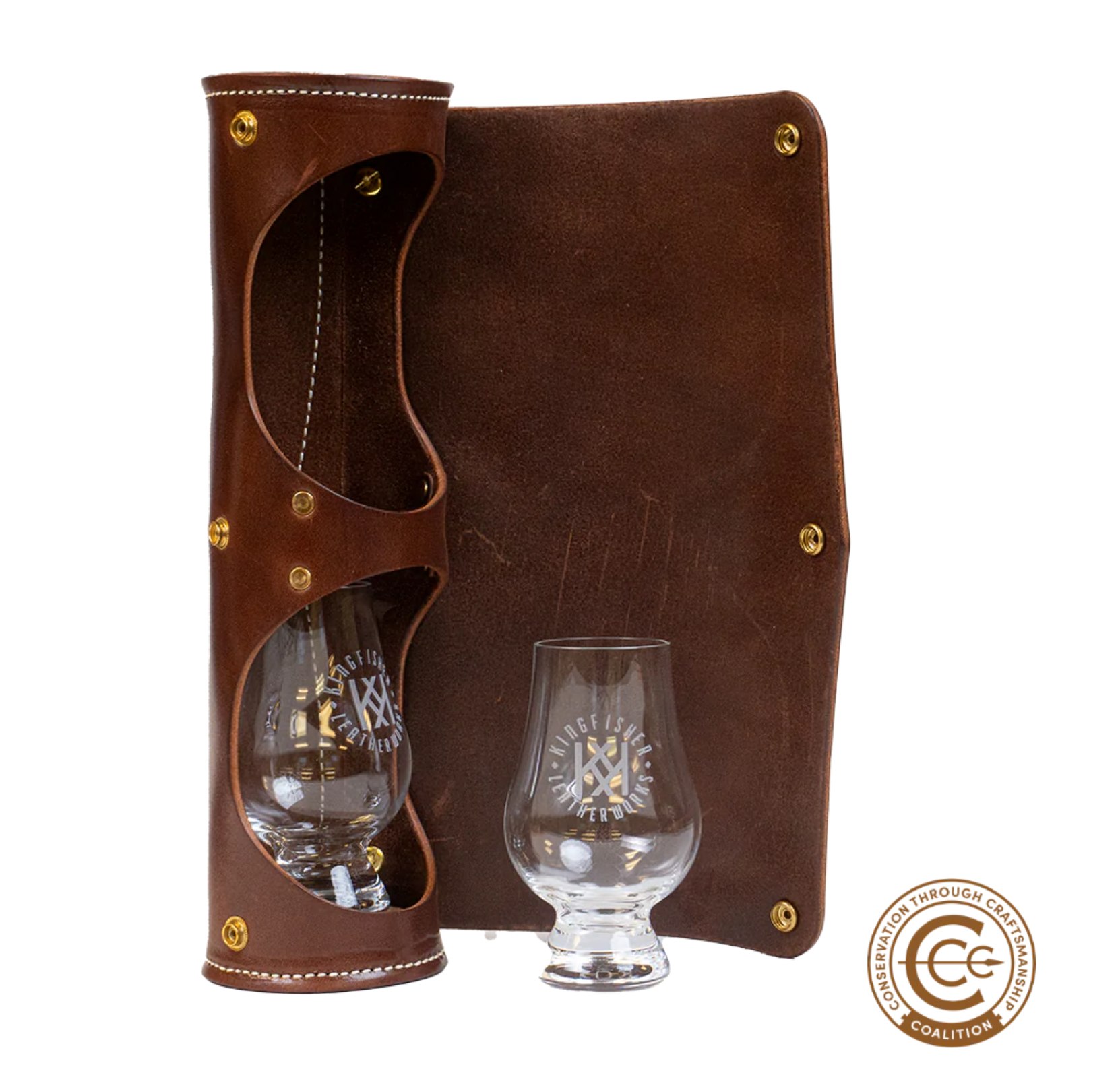 King Fisher - Highland Glass Case with "Walker" Logo