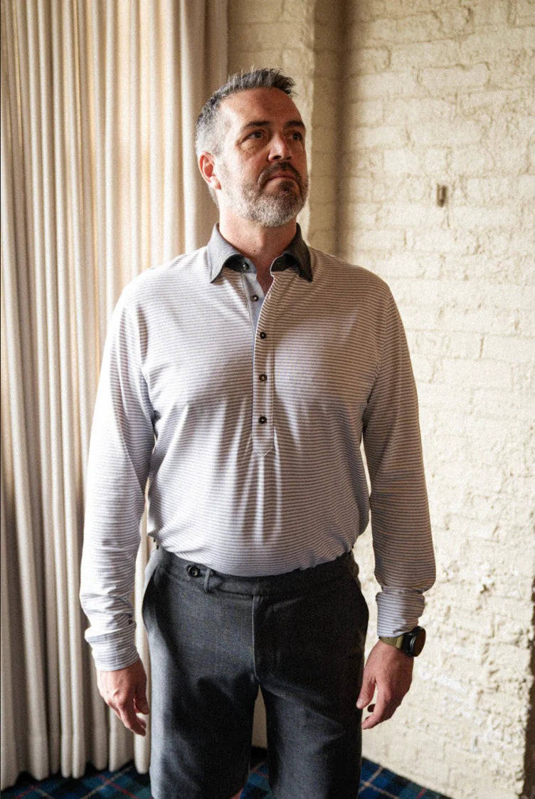 Field Day Sporting Co. - Ford 5 Button Long Sleeve Polo