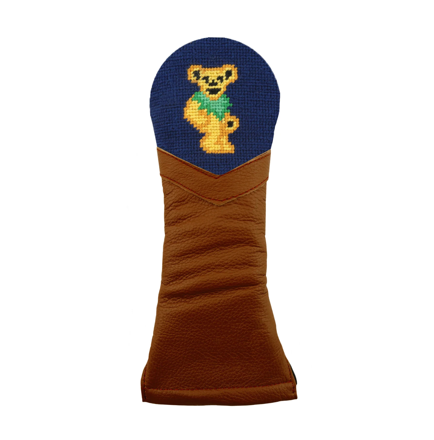 Smathers & Branson - Dancing Bear Hybrid Headcover (Dark Navy) (Chestnut Leather)
