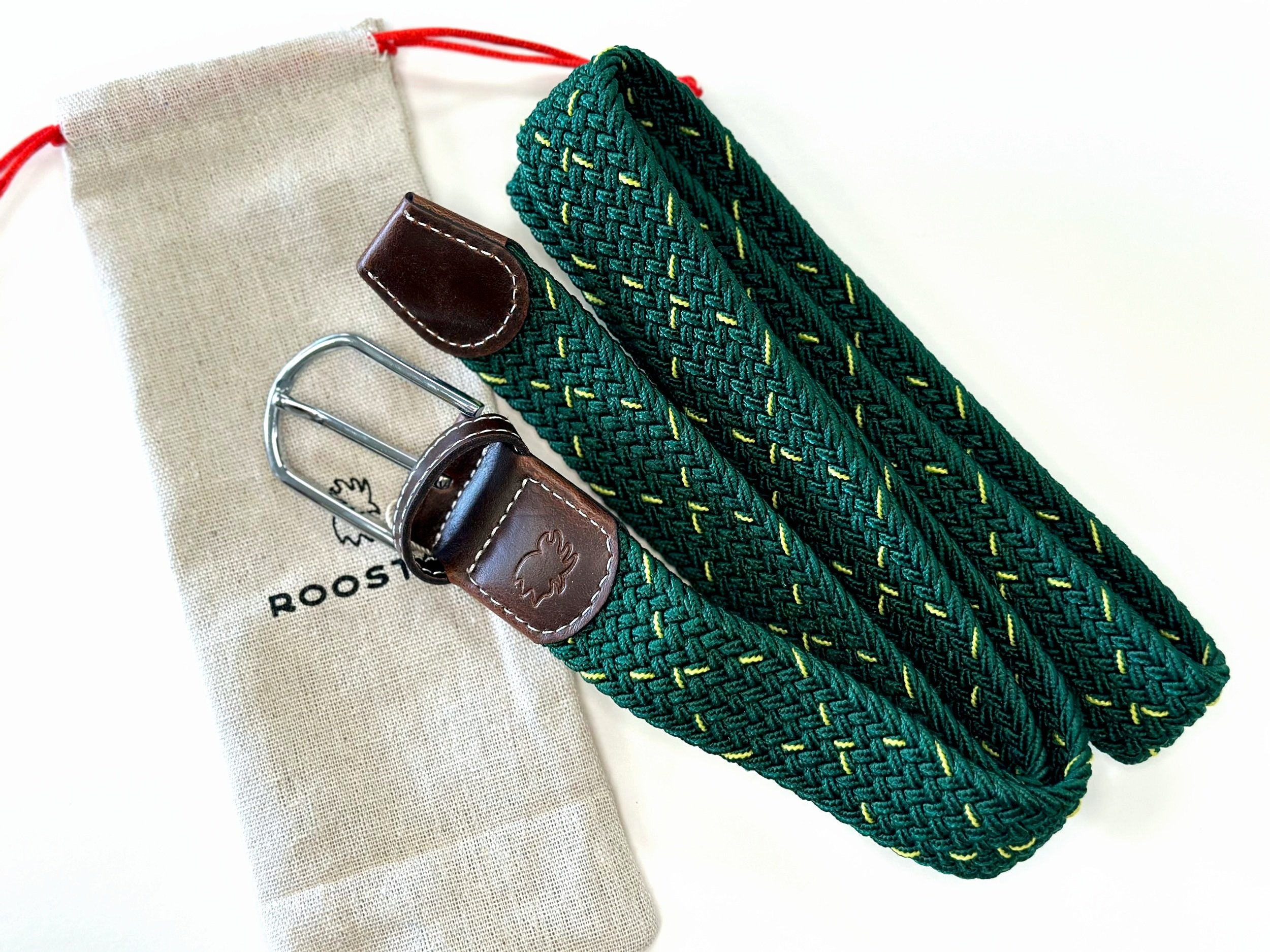 Roostas - Woven Stretch Belts (various color options)