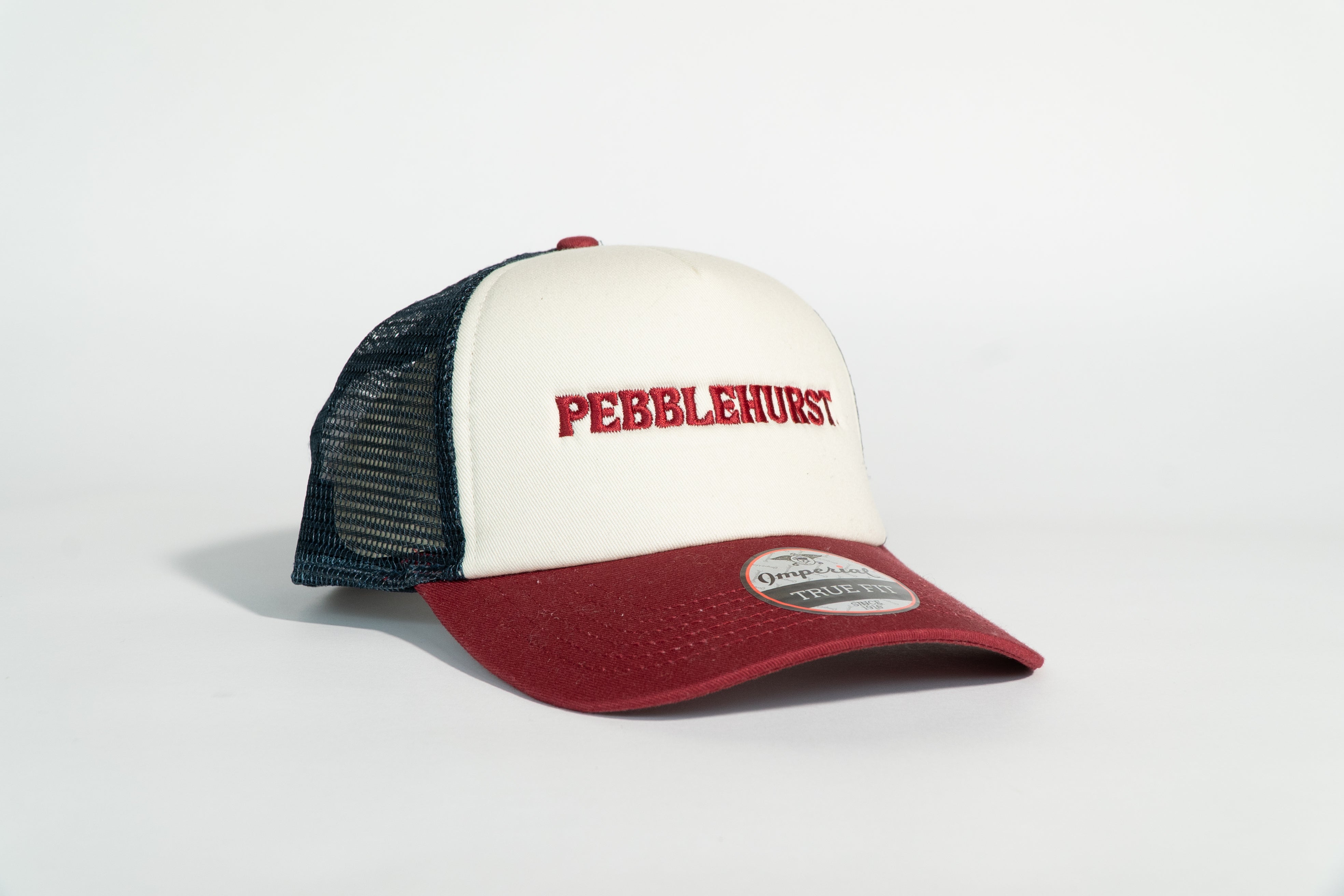 Pebblehurst - The North County Trucker Hat (Vanilla/Red/Navy)