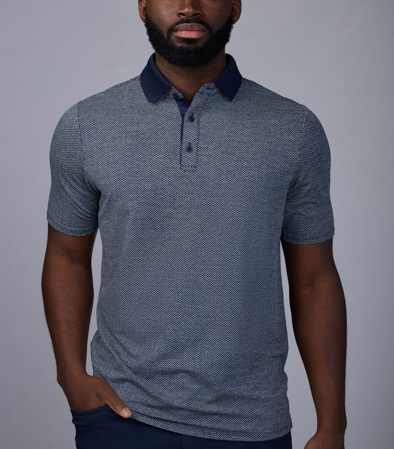 Asher - Herringbone Polo