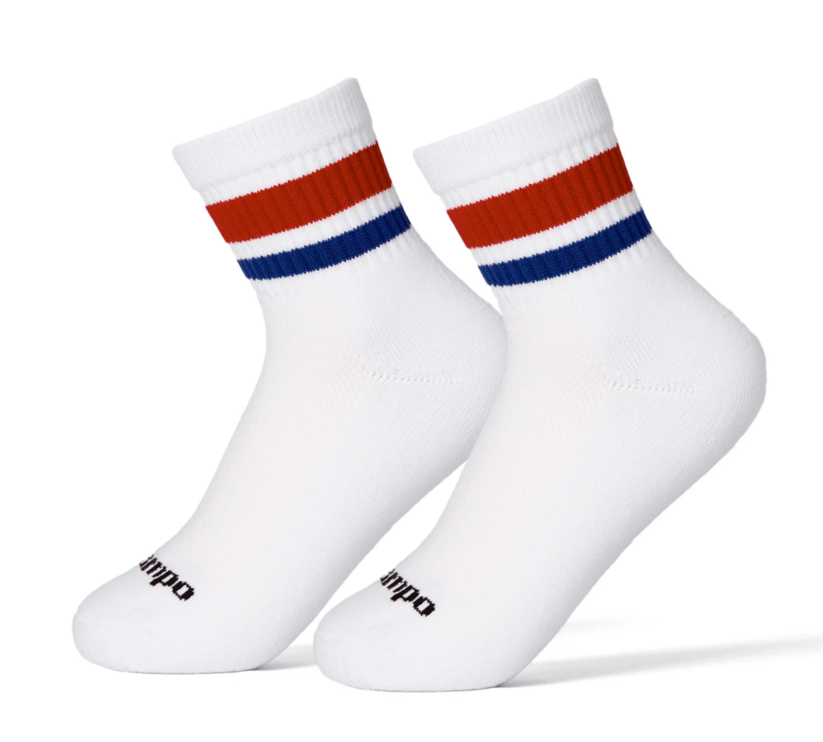 Del Campo Socks - Red / Blue Stripes