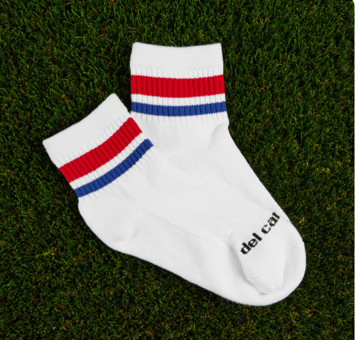 Del Campo Socks - Red / Blue Stripes