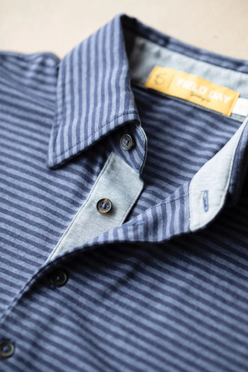 Field Day Sporting Co. - John 4 Button Polo - Navy