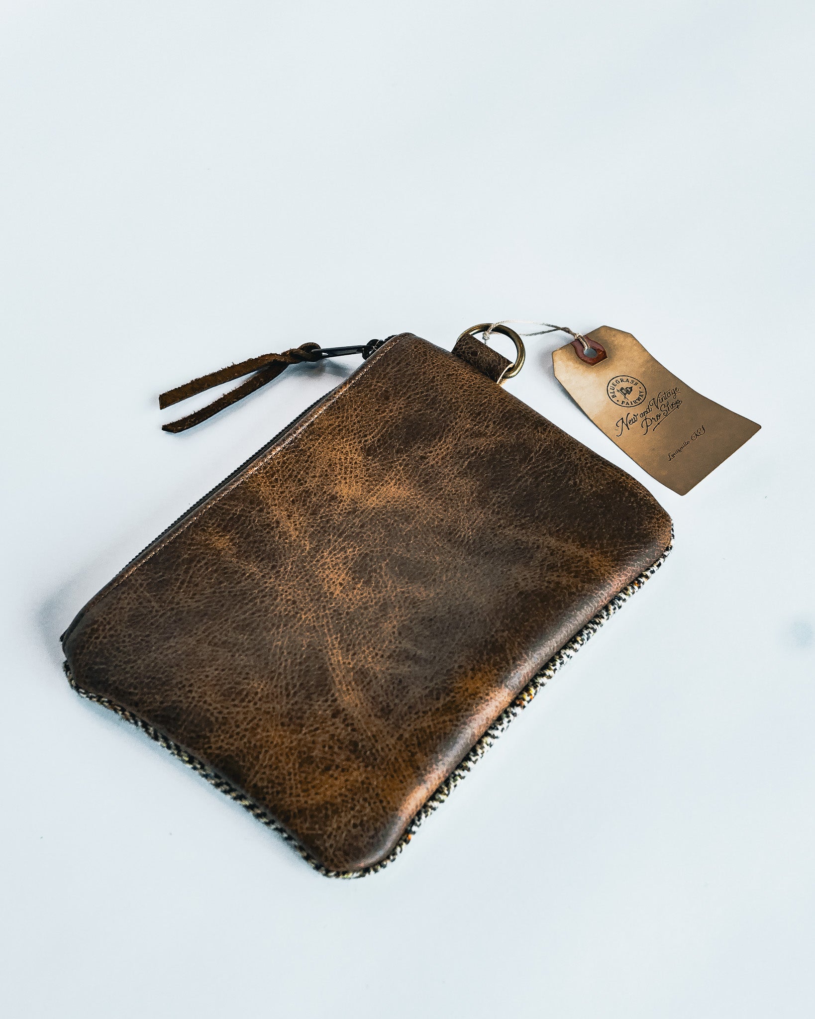 Bluegrass Fairway - Harris Tweed Zippered Valuable Pouch