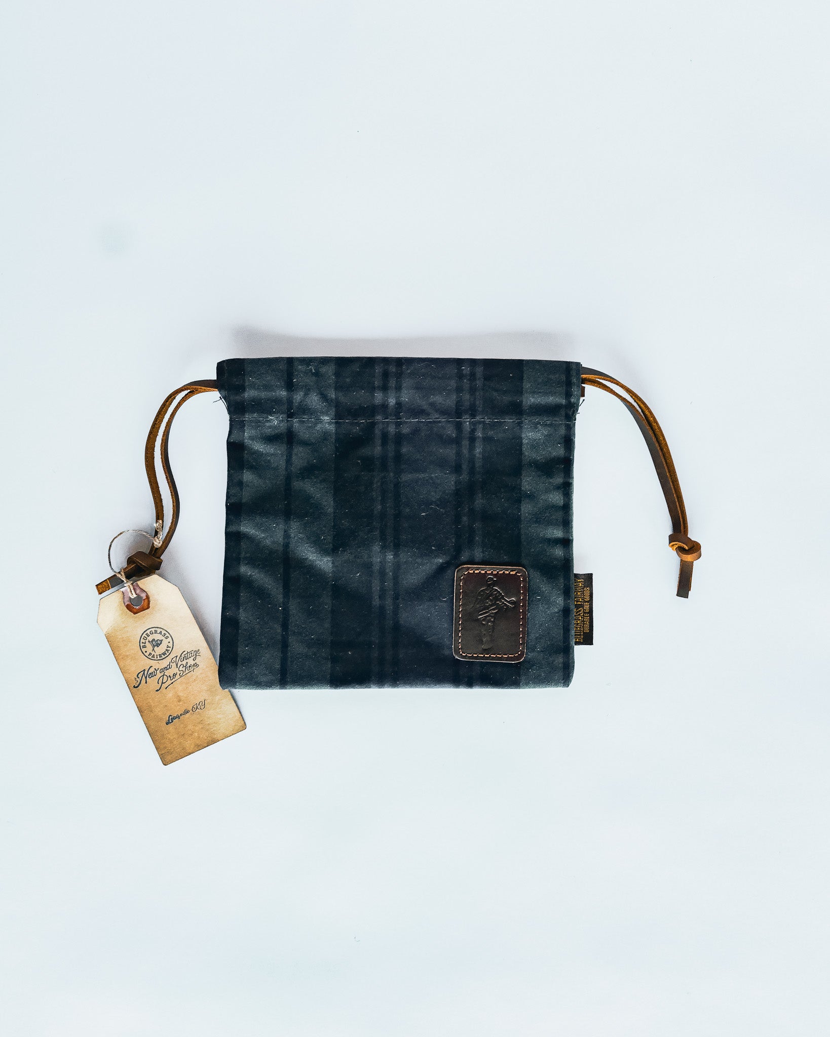 Bluegrass Fairway - Waxed Canvas Golf Drawstring Valuables Pouch