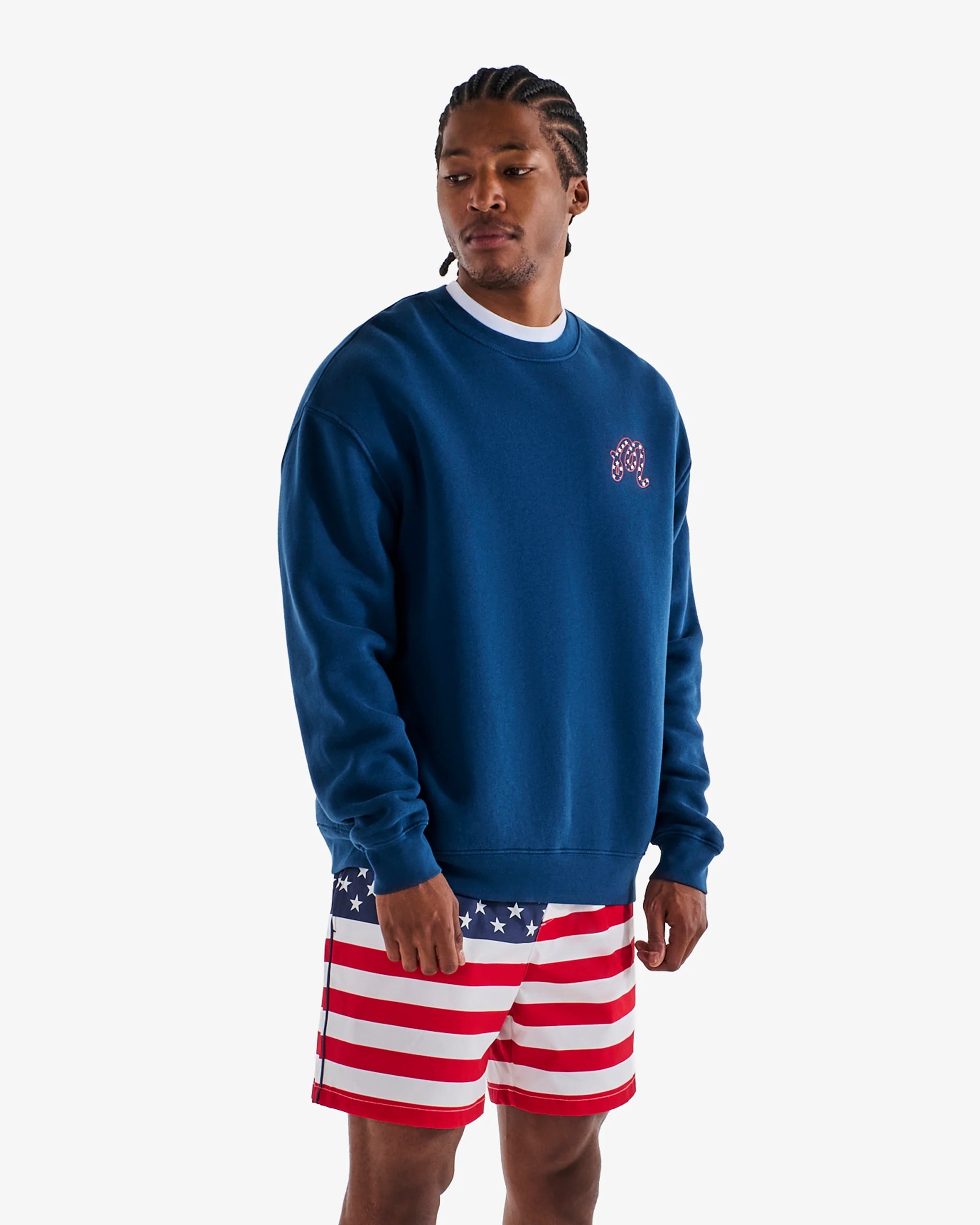 Malbon - In Golf We Trust Crew Sweatshirt