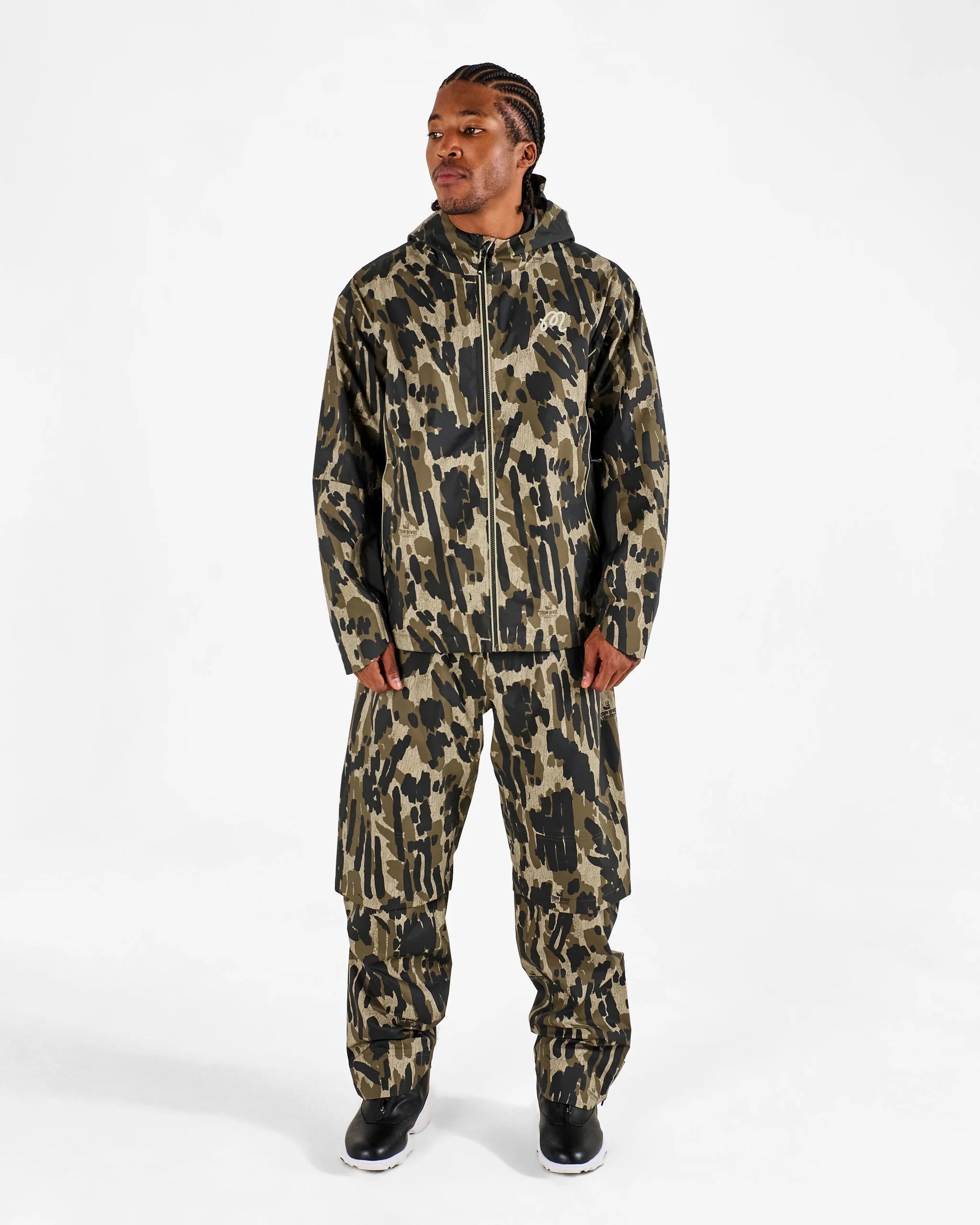 Malbon - Tour Divot Camo Rain Jacket