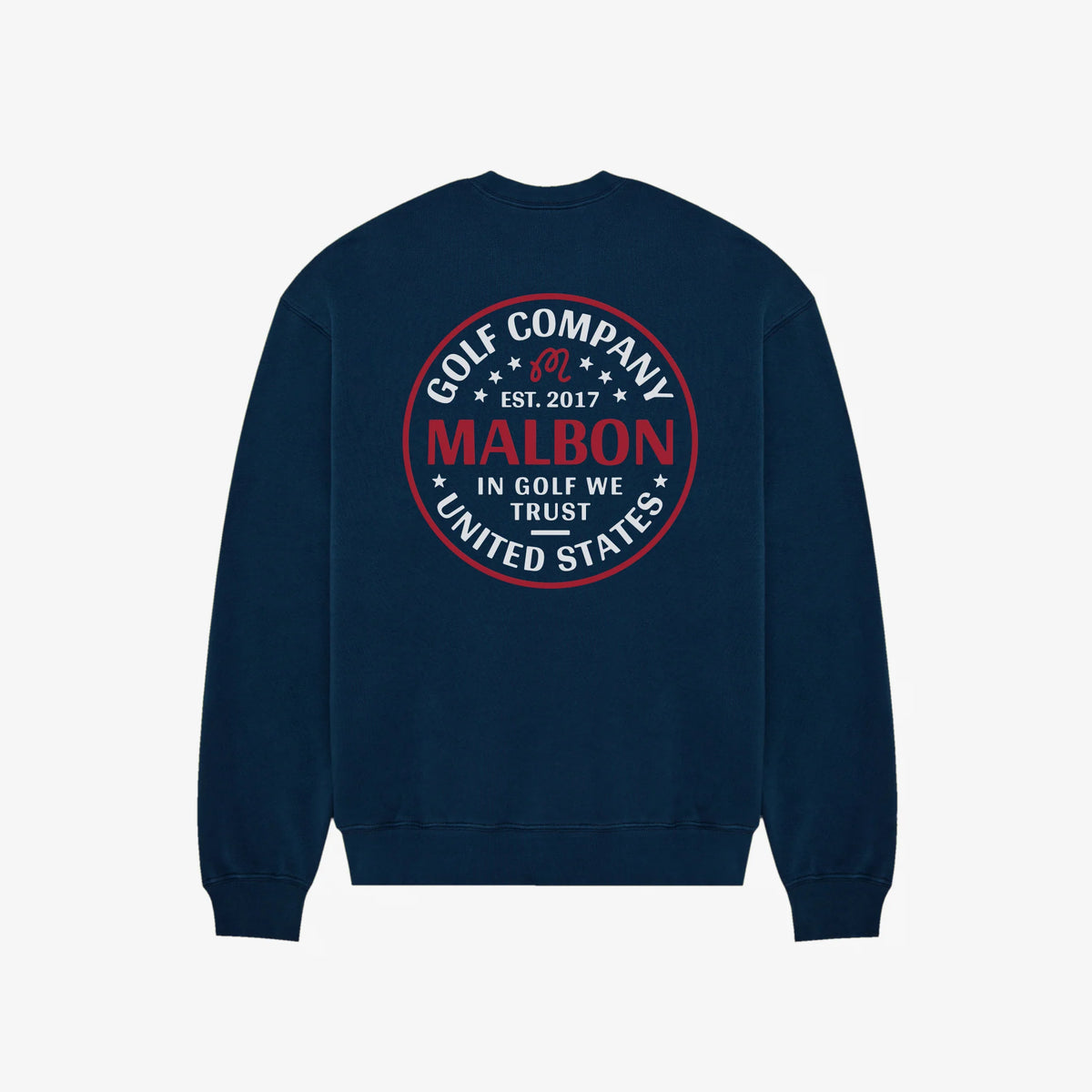 Malbon - In Golf We Trust Crew Sweatshirt