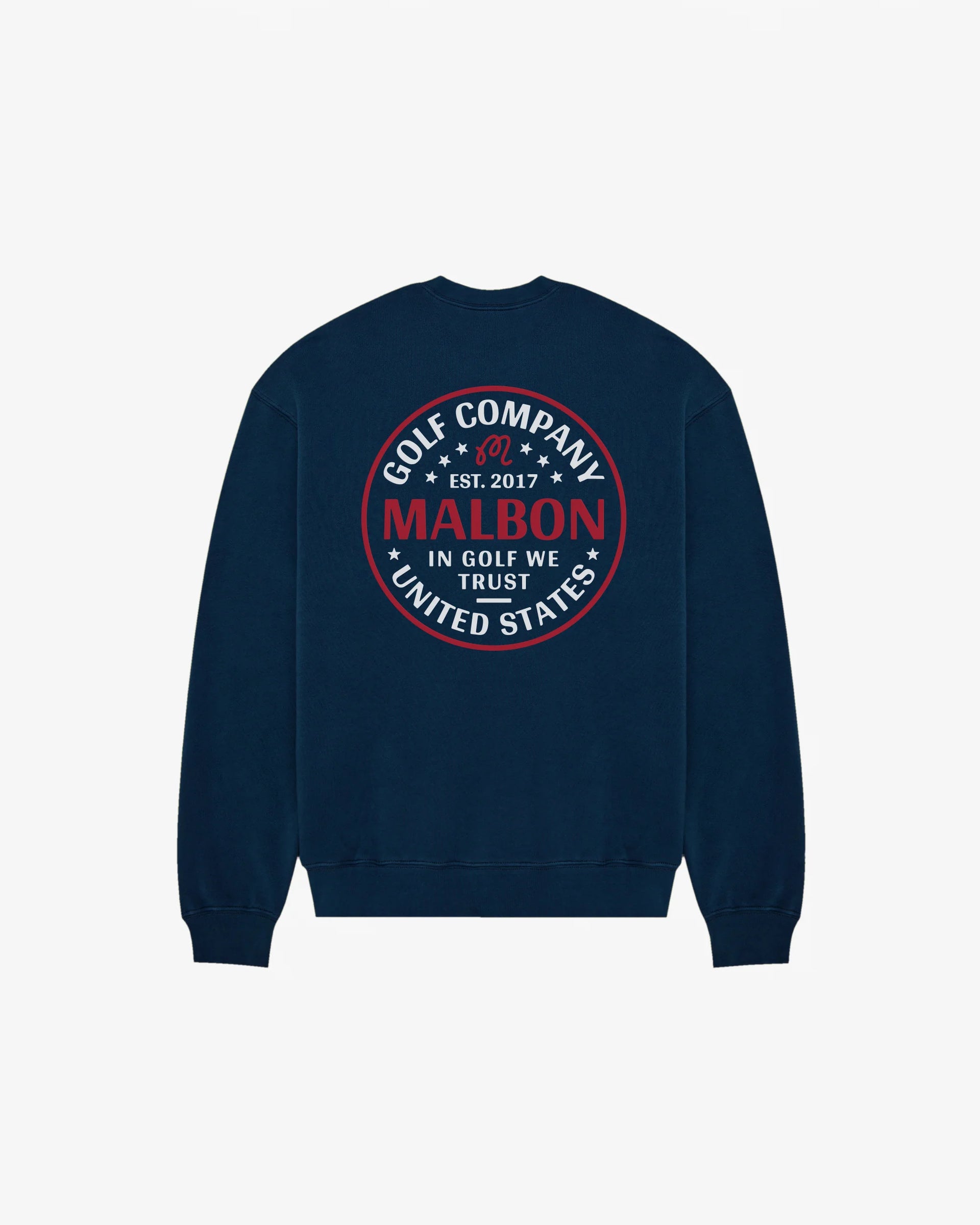 Malbon - In Golf We Trust Crew Sweatshirt Malbon - In Golf We Trust Crew Sweatshirt