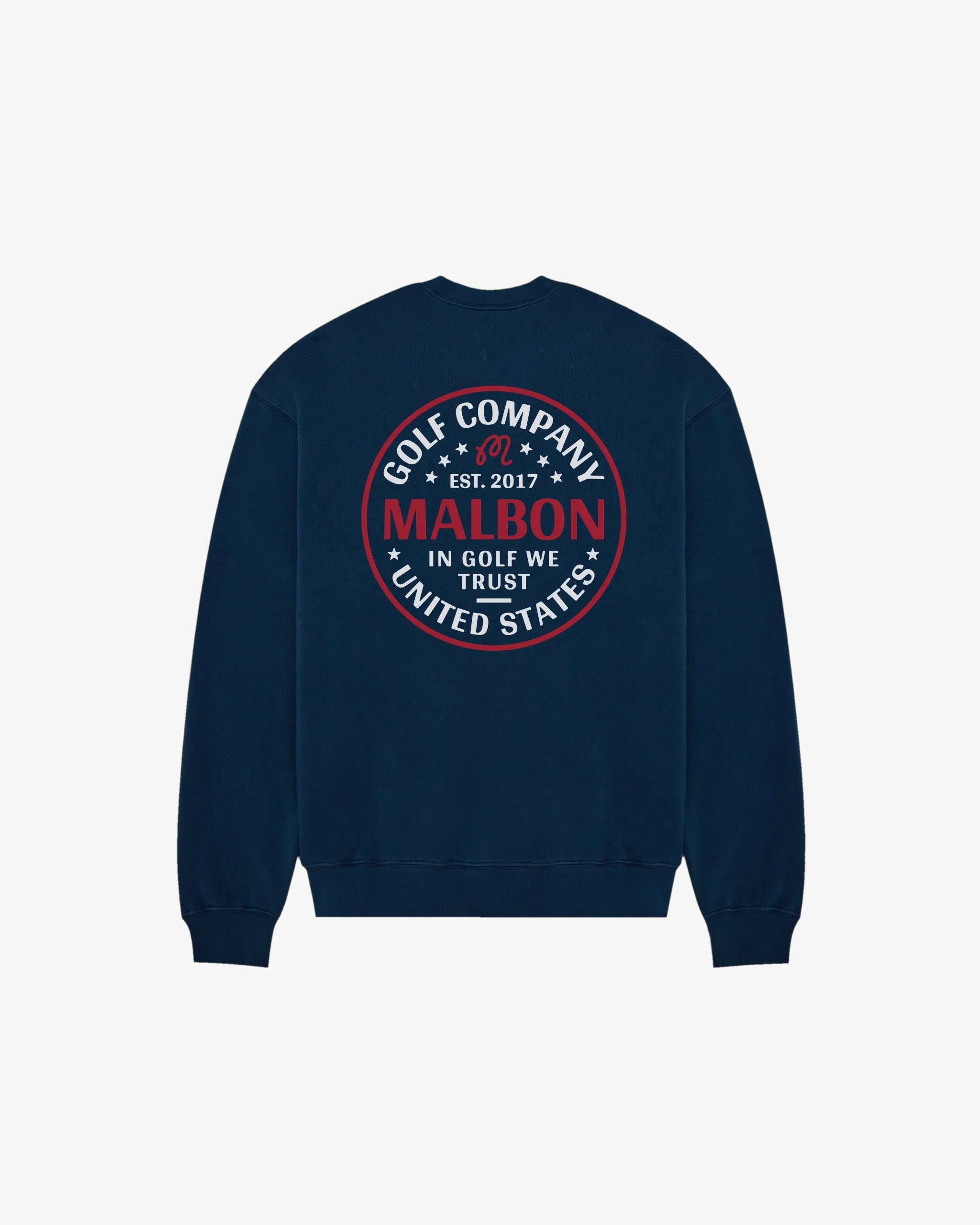 Malbon - In Golf We Trust Crew Sweatshirt