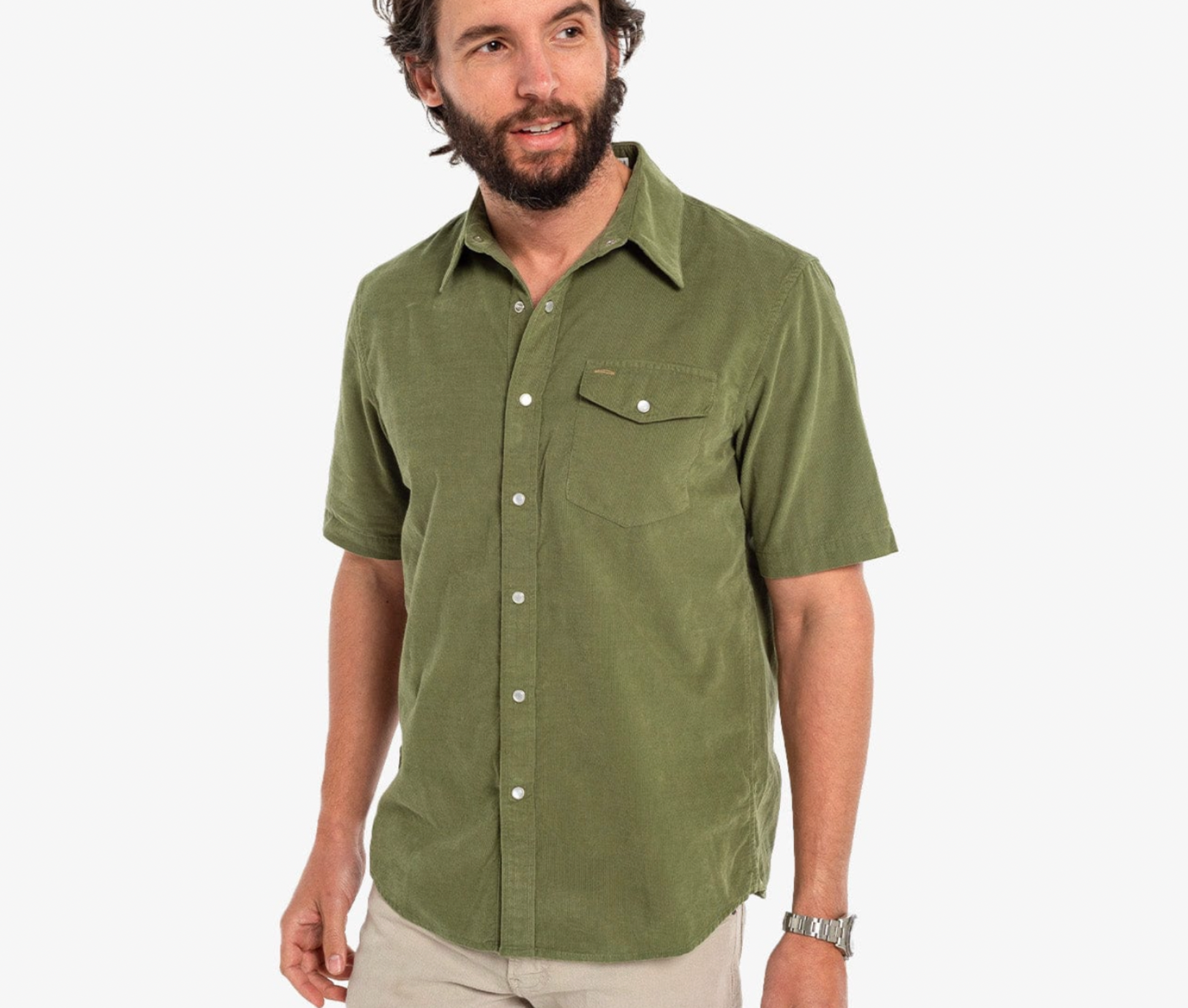 Criquet - Short Sleeve Corduroy Pearl Snap