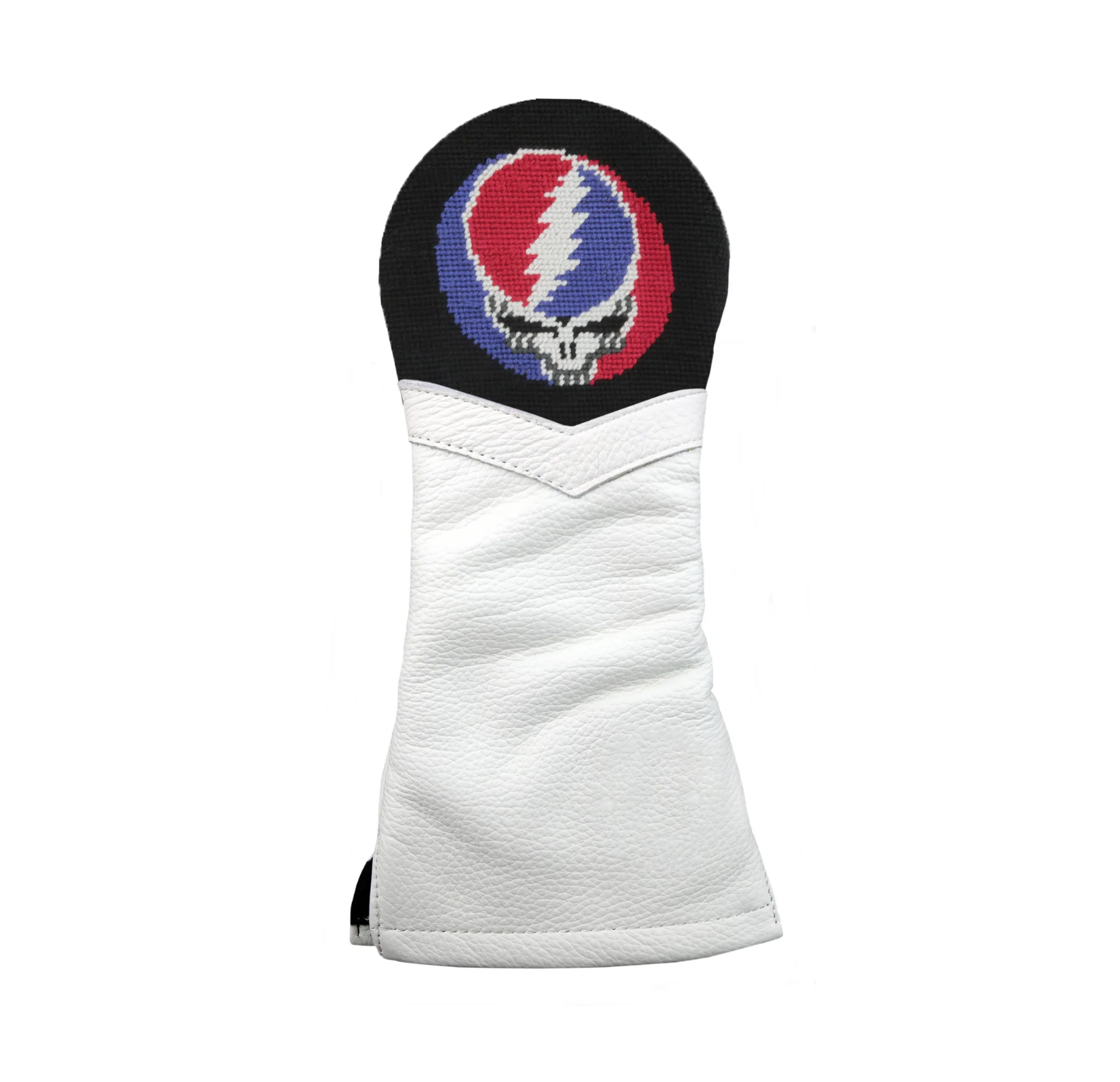 Smathers & Branson - Steal Your Face Fairway Headcover (Black) (White Leather)